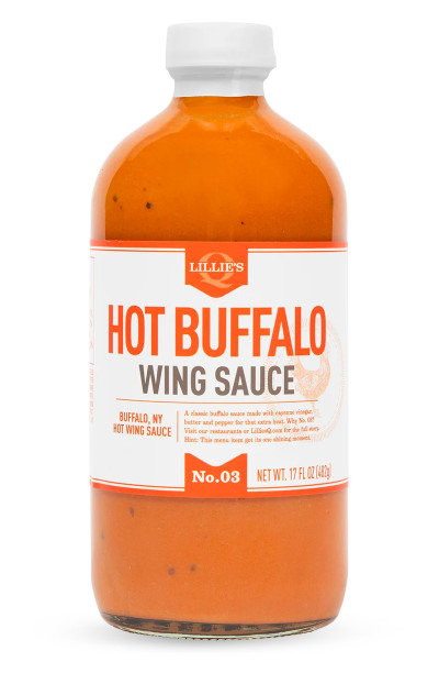 HOT BUFFALO WING SAUCE "LILLIE'S" HOT BUFFALO WINS SAUCE "LILLIE'S"
