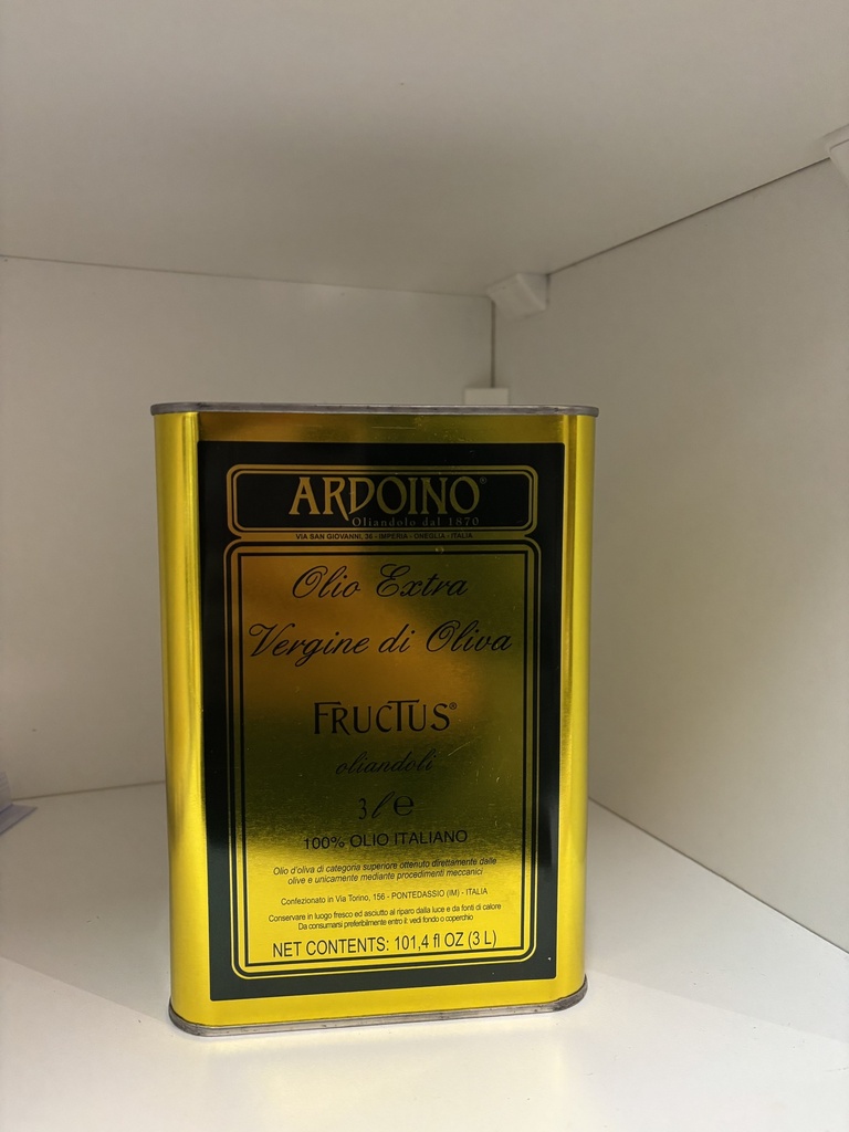 EXTRA VIRGIN OIL "FRUCTUS" 3LT HUILE D'OLIVE EXTRA VIERGE "FRUCTUS" 3LT