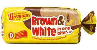 BRANNANS WHITE/BROWNS BREAD 800GR BRANNANS BLANC/BRUN PAINS - 800GR