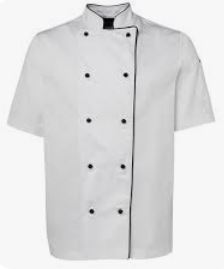 CHEF JACKET WHITE/BLACK VESTE DE CHEF BLANC/NOIR