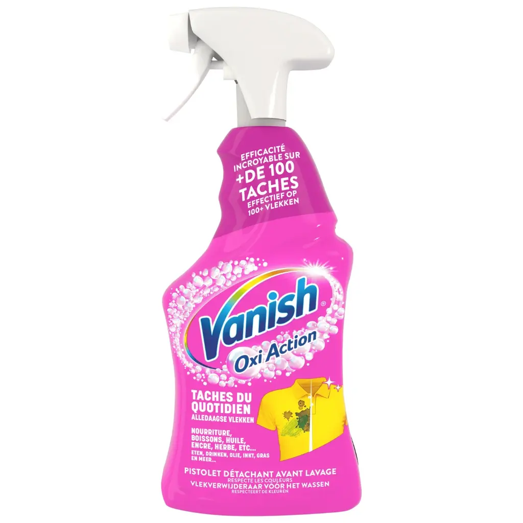 STAIN REMOVER SPRAY VANISH PINK-750ML DETACHEUR SPRAY VANISH ROSE-750ML 