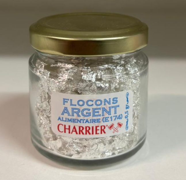 SILVER FLAKES - 0.5G FLOCONS ARGENT - 0.5G
