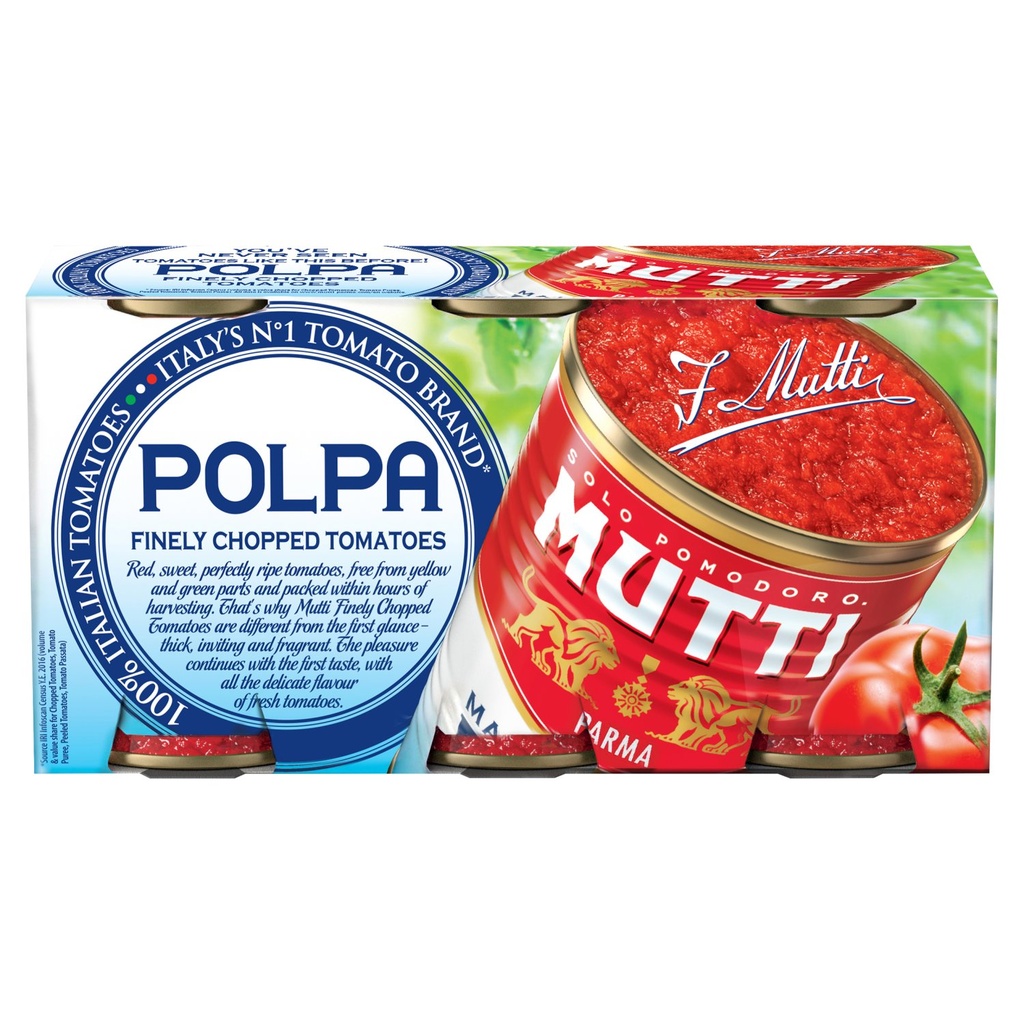 CHOPPED TOMATOES 3/1 MUTTI TOMATES CONCASSEES 3/1 MUTTI