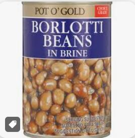 BORLOTTI BEANS - CAN HARICOTS BORLOTTI - BOÃŽTE