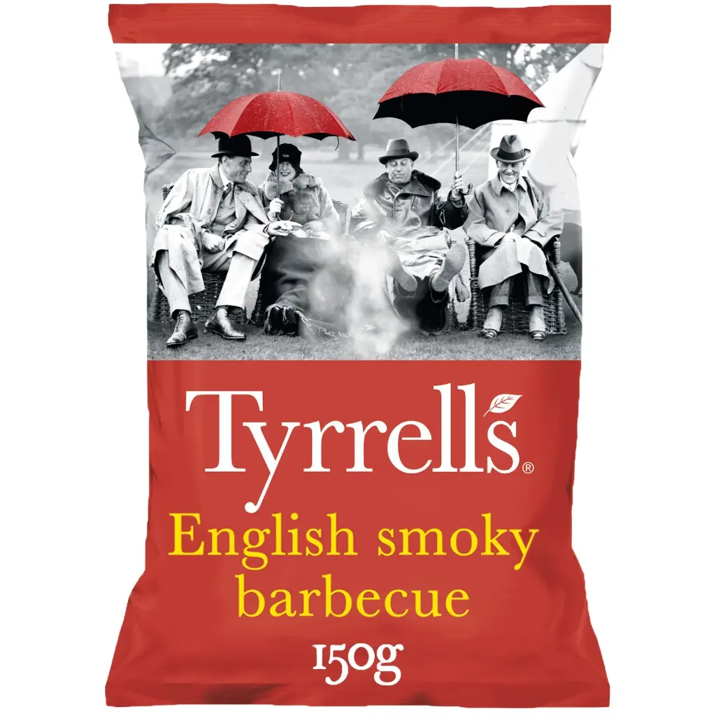 TYRELLS CHIPS SMOKY BBQ- 150GR TYRELLS CHIPS SMOKY BBQ - 150GR