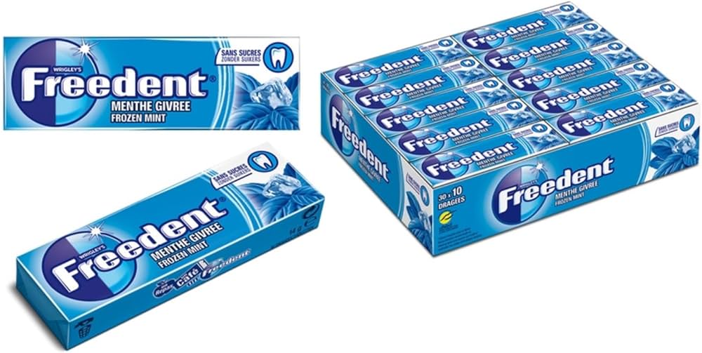 CHEWING GUM FREEDENT MINT 10DX5
CHEWING GUM FREEDENT MENTHE 10DX5