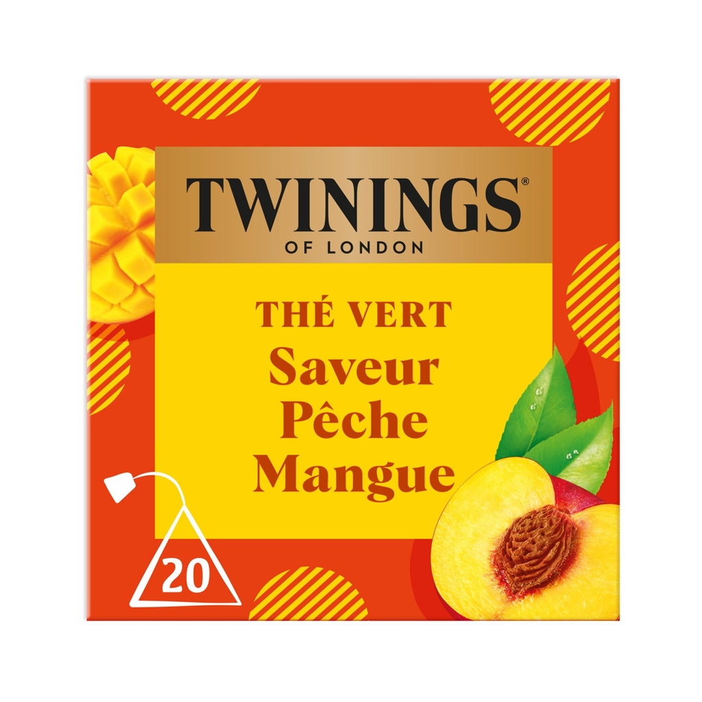TWININGS PEACH/MANGO - 32GR TWININGS PECHE/MANGUE - 32GR