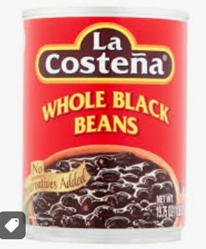 BLACK BEANS MEXICAN 560GR - HARICOTS NOIRS MEXICAIN 560GR