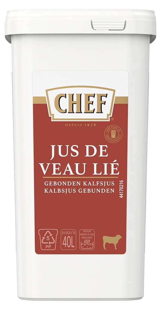 CHEF VEAL STOCK - 640GR CHEF JUS DE VEAU LIE - 660GR