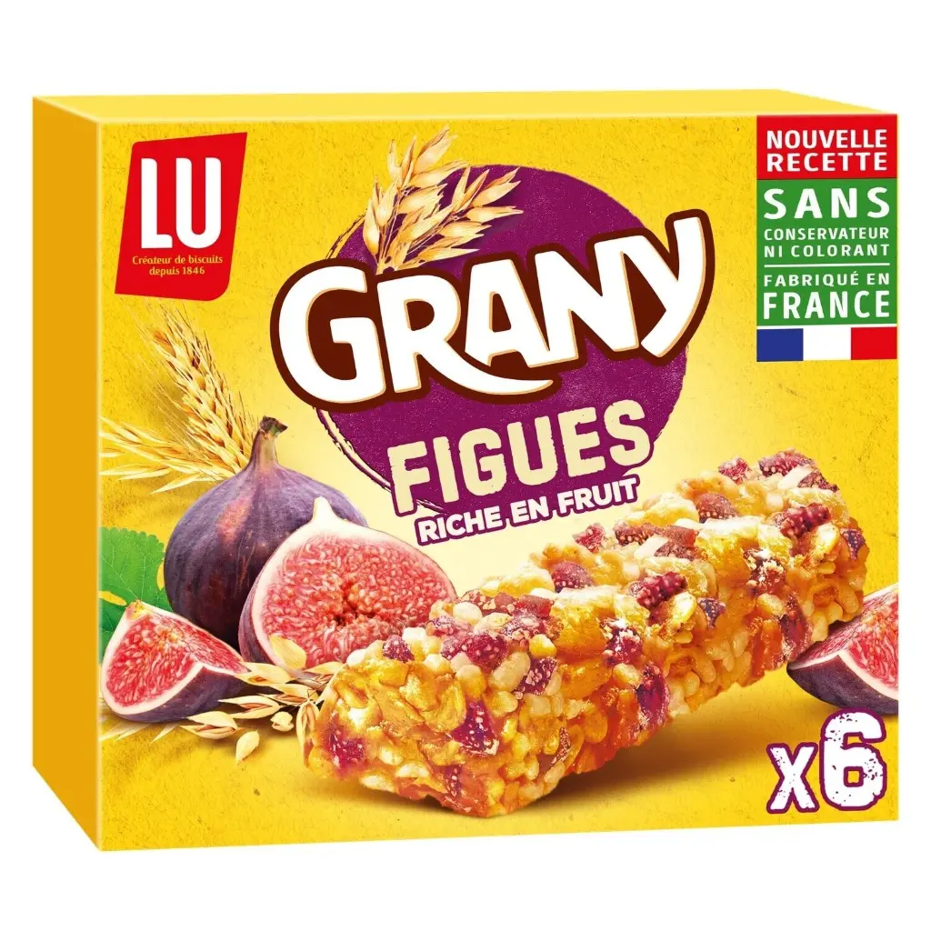 GRANY CEREAL BAR CEREAL FIGS - BAG GRANY BARRE CEREALE FIGUE - PKT