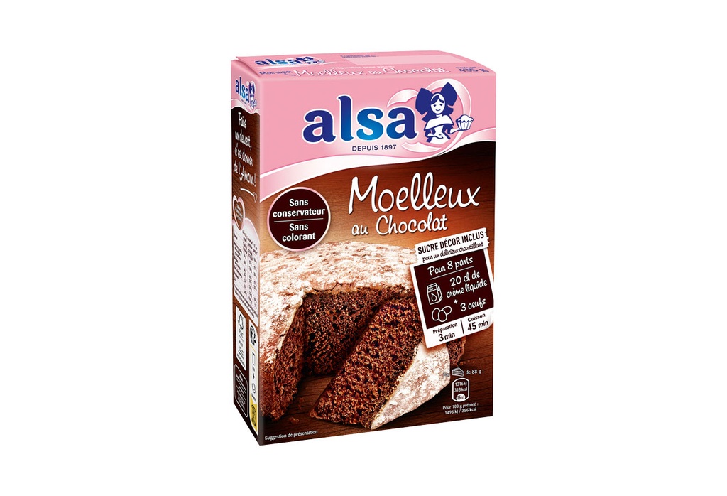 CHOCOLATE FONDANT ALSA MOELLEUX CHOCOLAT ALSA