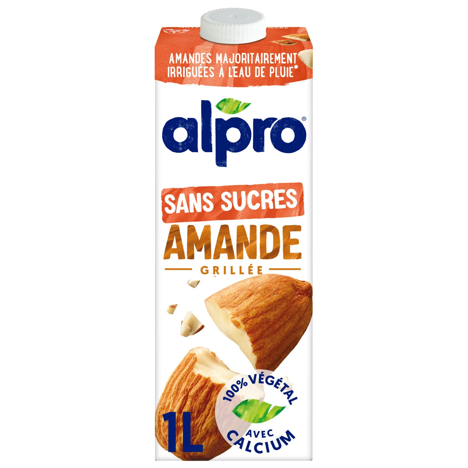 ALMOND MILK SUGAR FREE ALPRO - 1L LAIT AMANDE SANS SUCRE ALPRO - 1L