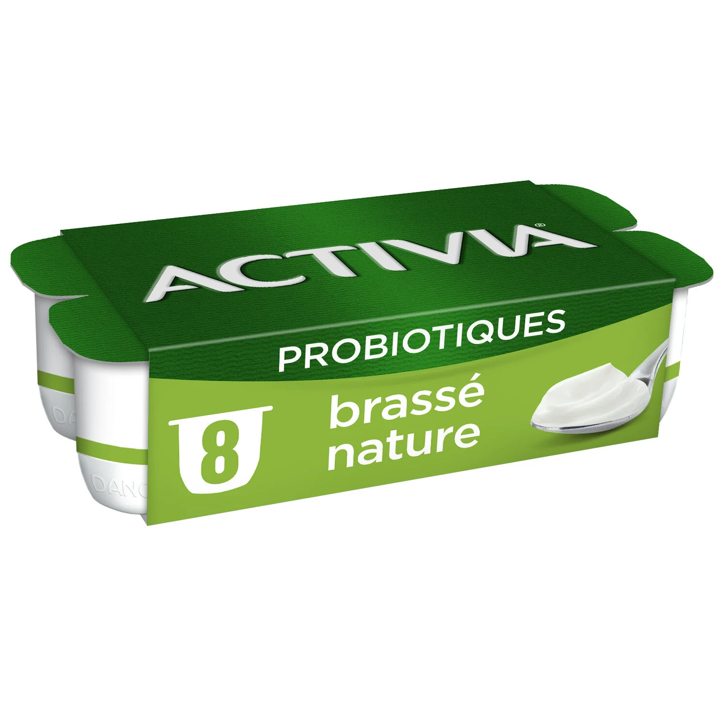 ACTIVIA YOGHURT PLAIN - 8 X 125G ACTIVIA NATURE BRASSE - 8 X 125G