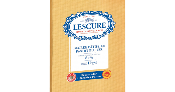 BUTTER AOP PASTRY UNSALTED - 1KG BEURRE AOP PÂTISSERIE DOUX - 1KG