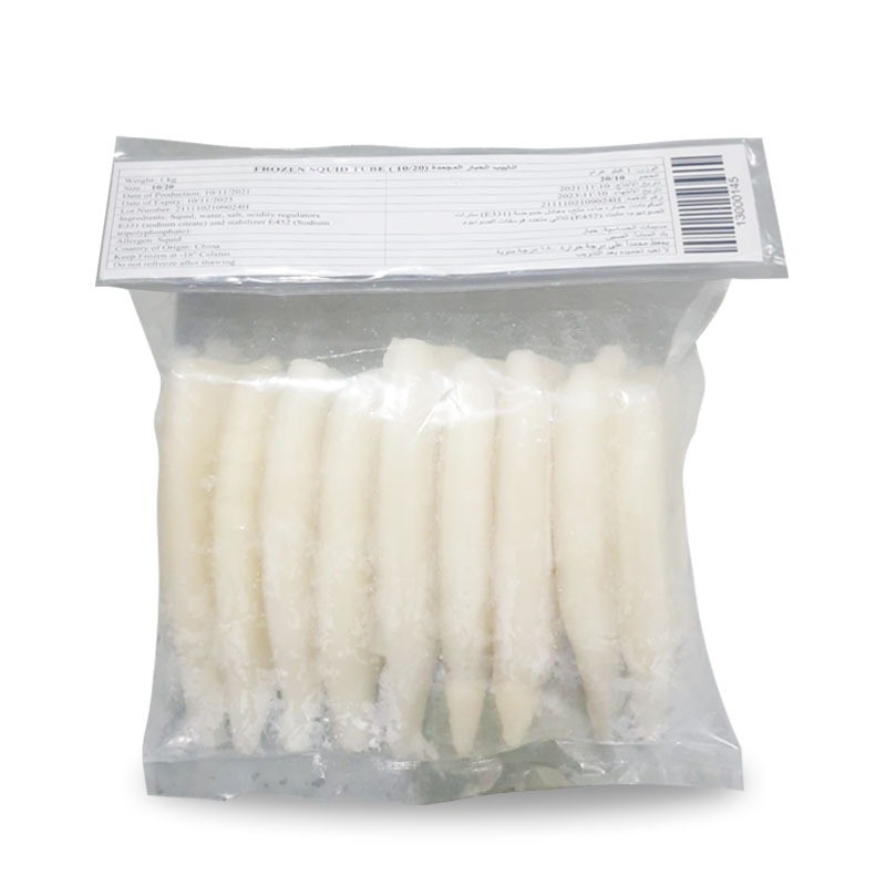 CALAMARI TUBES CLEAN U10 - KG CALAMARI TUBES PROPRES SURGELE - KG