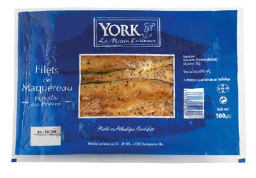 SMOKED MACKEREL PEPPER - 500GR FILLET MAQUEREAU POIVRE - 500GR