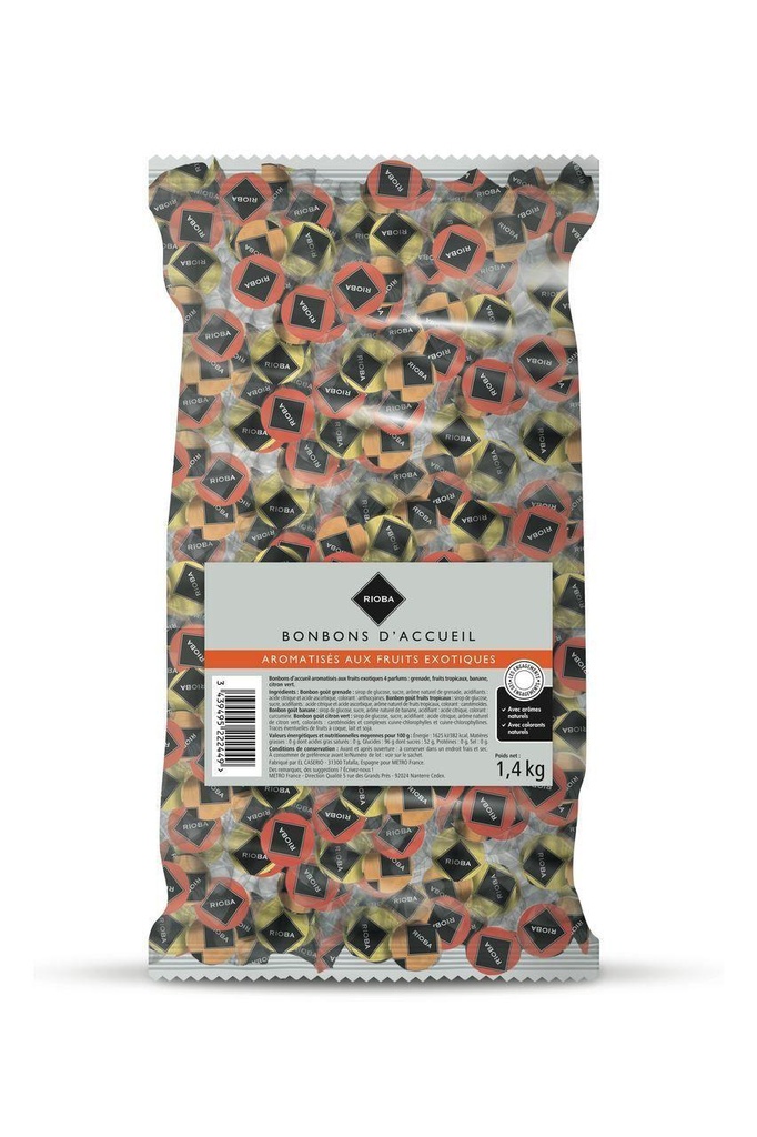 WELCOME CANDIES ACCUEIL 1.4KG BONBONS ACCUEIL 1.4KG
