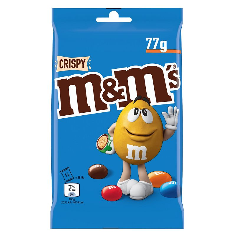 M&M'S CRISP BLUE BAG 5 X 45GR M&M'S CRISP BLU PACKET 5 X 45GR