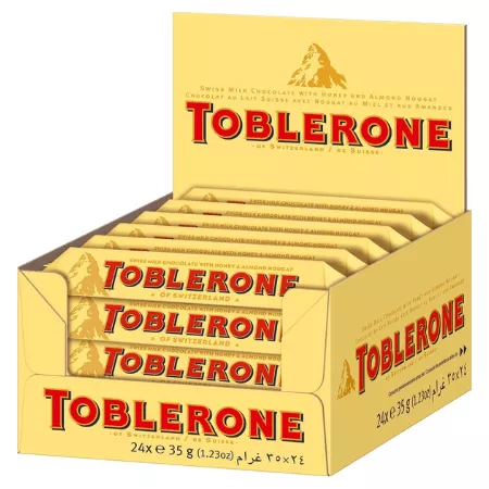 TOBLERONE MILK, 35GRX36 TOBLERONE LAIT, 35GRX36