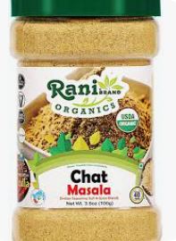 CHAT MASALA INDIAN SPICES - 100G MELANGE INDIENNE CHAT MASALA - 100G
