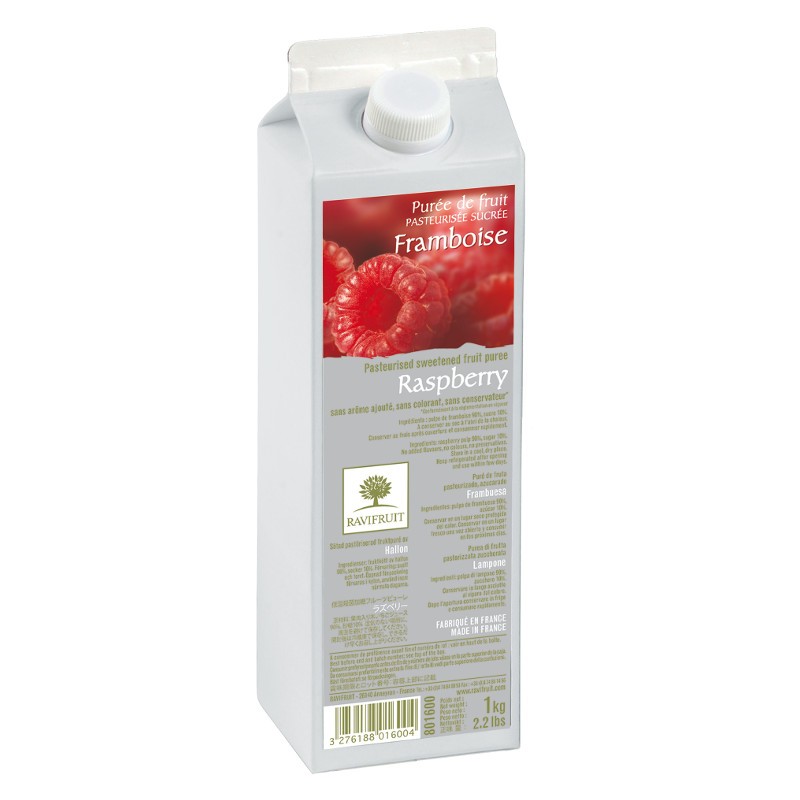 PUREE RASPBERRY 1L KERRY RAVI. PURÃ‰E DE FRAMBOISE 1L KERRY RAVI.