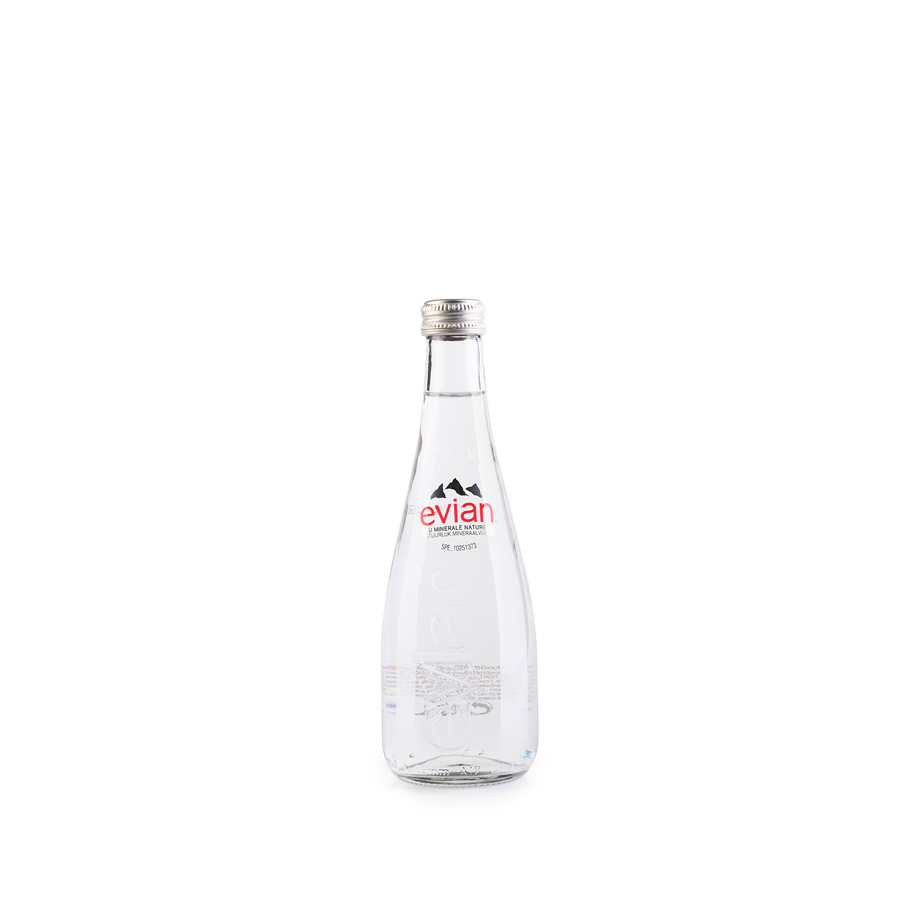 EVIAN WATER GLASS - 33CL X 20 EAU EVIAN VERRE - 33CL X 20