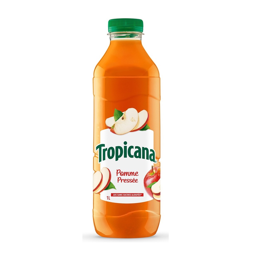 APPLE JUICE TROPICANA - 1L JUS DE POMME PRESSEES TROPICANA - 1L