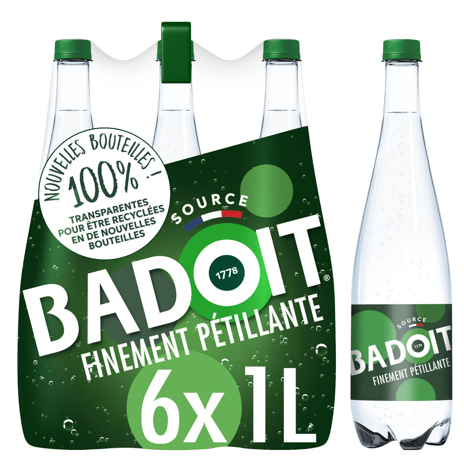 BADOIT GREEN -1L X 6 BADOIT VERT - 1L X 6 