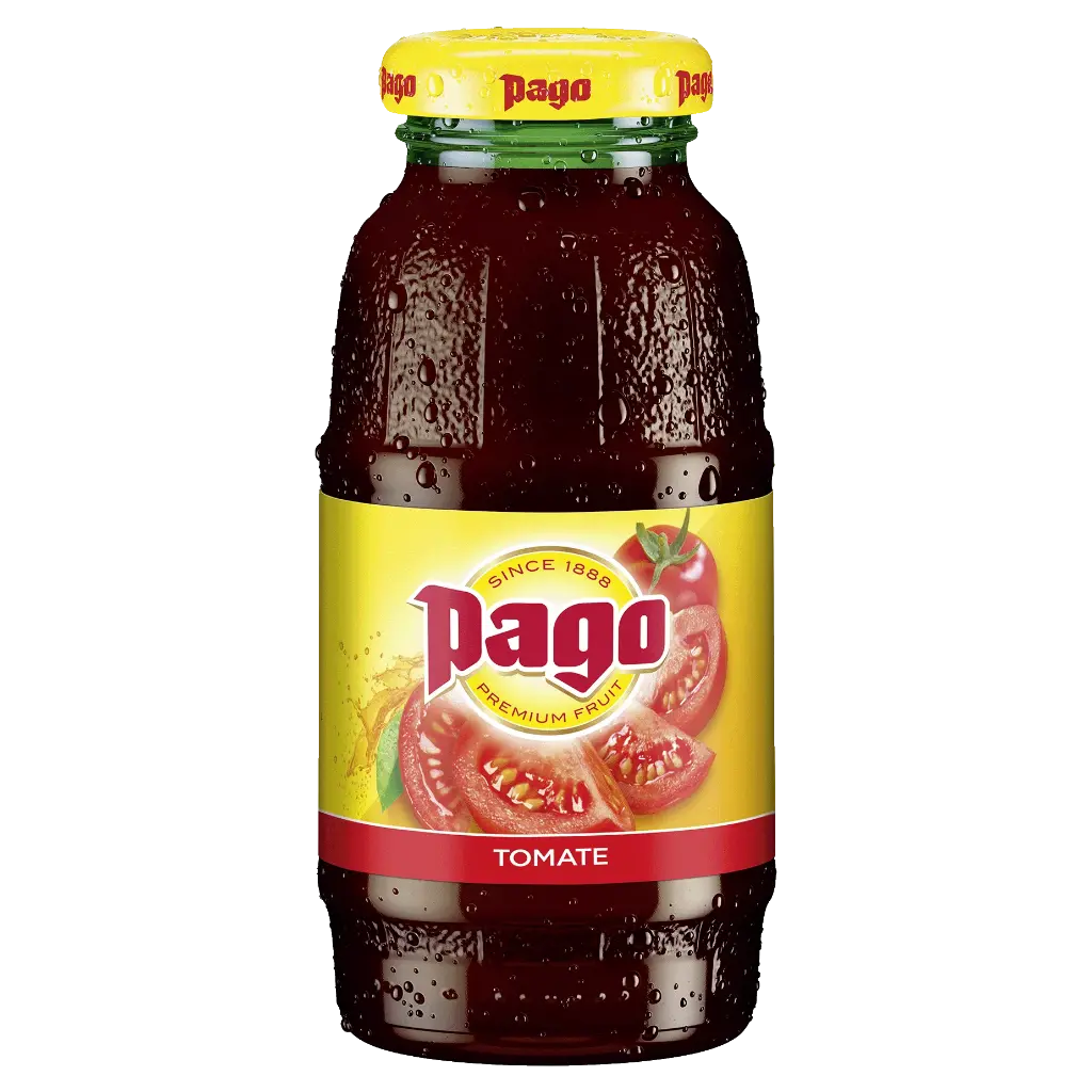 PAGO TOMATOE JUICE- 20CL  12 BOTTLES PAGO JUS TOMATE - 20CL X 12 BTLS