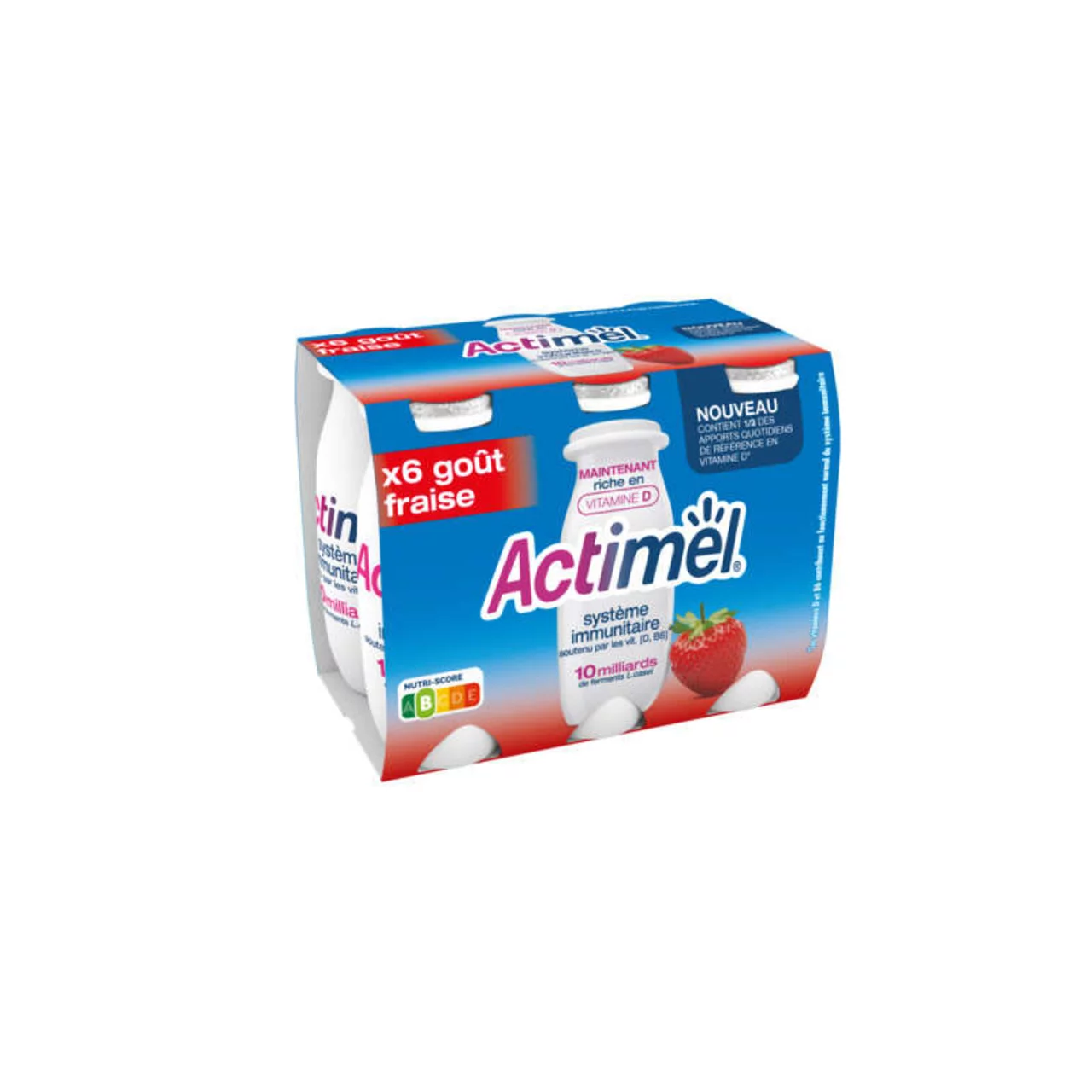 ACTIMEL STRAWBERRY - 10 X 100ML ACTIMEL FRAISE - 10 X 100ML