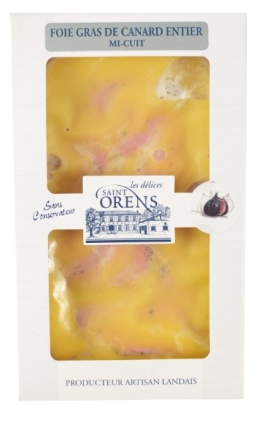 MEDIUM FOIE GRAS DUCK 270G -FOIE GRAS DE CANARD MI-CUIT 270G