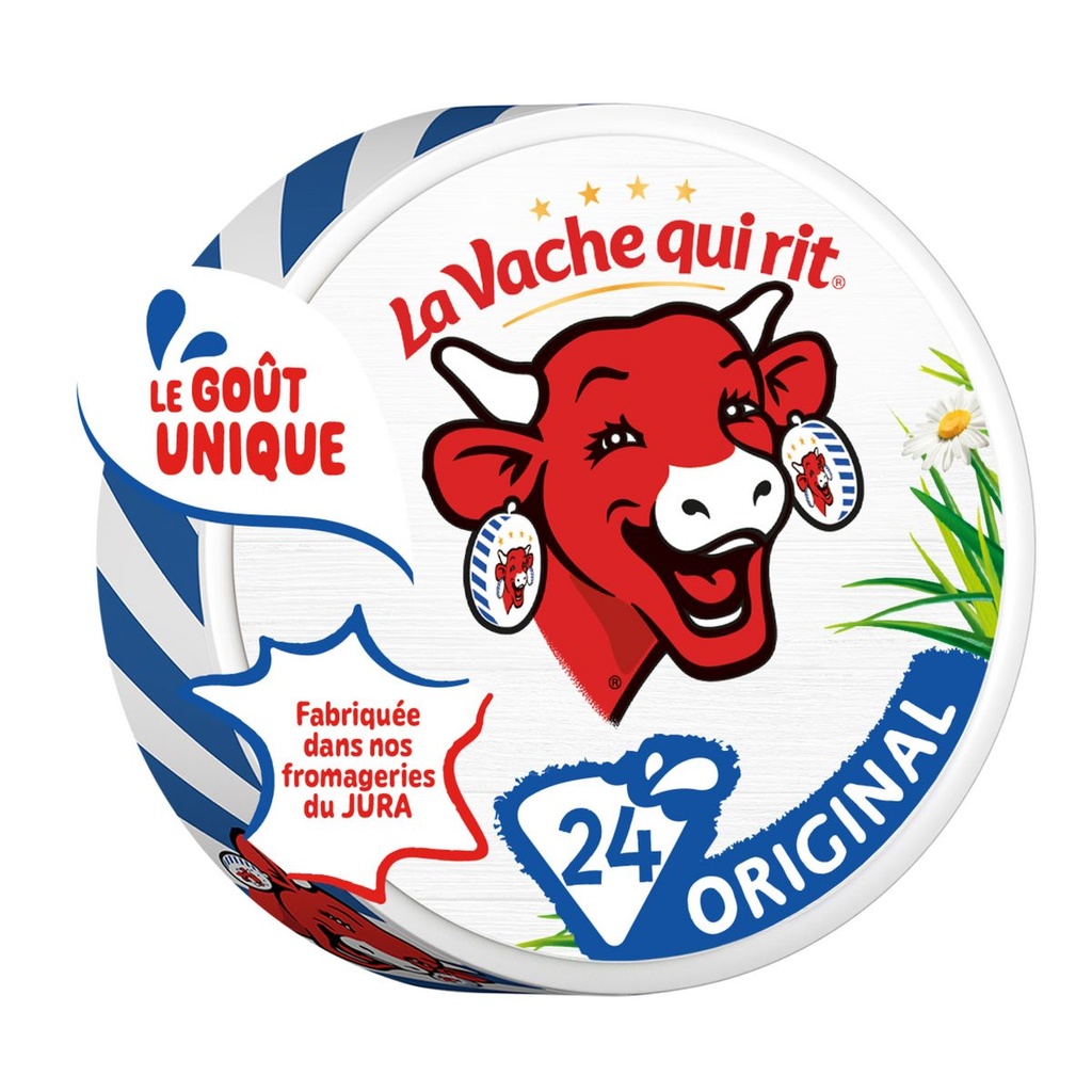 VACHE QUI RIT CHEESE 24 PORTIONS - 384G FROMAGE VACHE QUI RIT 24 PORTIONS - 384G