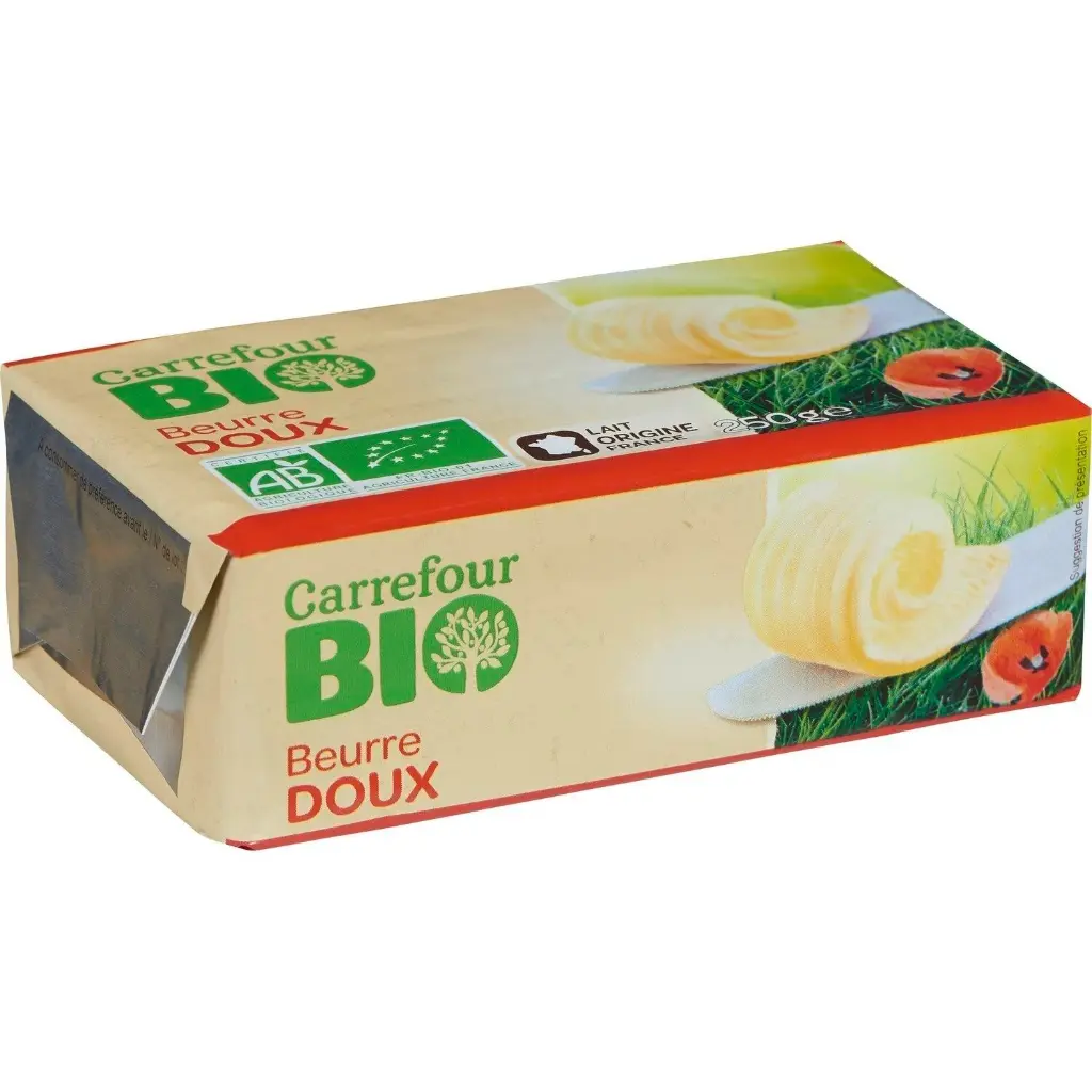 BUTTER ORGANIC - 250G BEURRE BIOLOGIQUE - 250G
