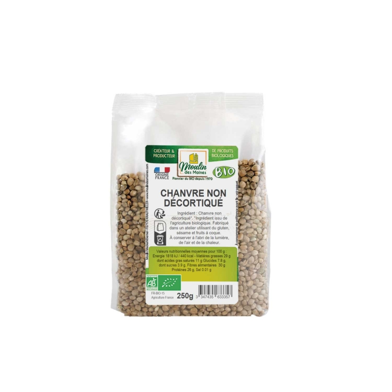 HEMPS SEEDS - 250GR GRAINES DE CHANVRE - 250GR