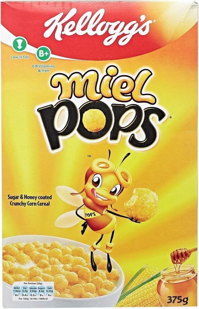 MIEL POPS KELLOGG'S - 375G MIEL POPS KELLOGG'S - 375G