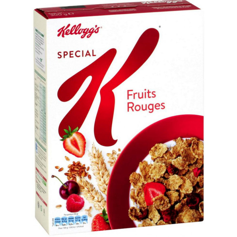 SPECIAL K RED BERRIES KELLOGG'S - 450G SPECIAL K FRUITS ROUGES KELLOGG'S - 450G