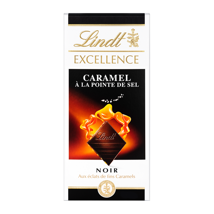 LINDT SALT WITH CARAMEL - TABLETS LINDT CHOCOLAT AU CARAMEL SALE