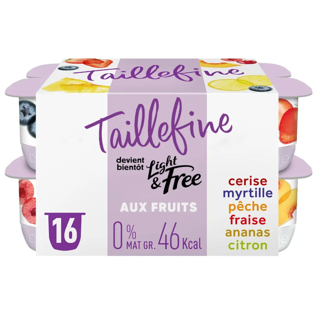 YOGHURT FRUITS TAILLEFINE - 16 X 125G YAOURT FRUITS TAILLEFINE - 16 X 125G