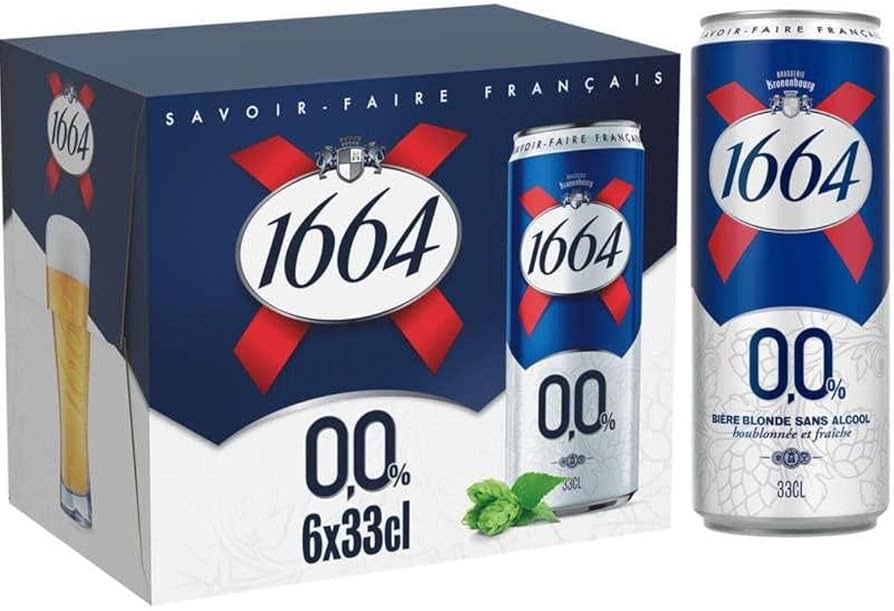0% BEER 1664 - 33CL X 12 BIERE 0% 1664 - 33CL X 12