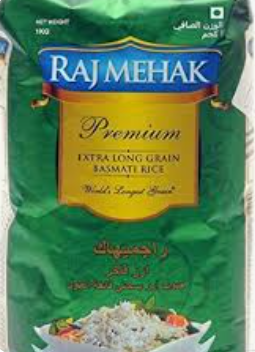 BASMATI RICE INDIA RAJA - 1KG BASMATI RIZ INDE RAJA - 1KG