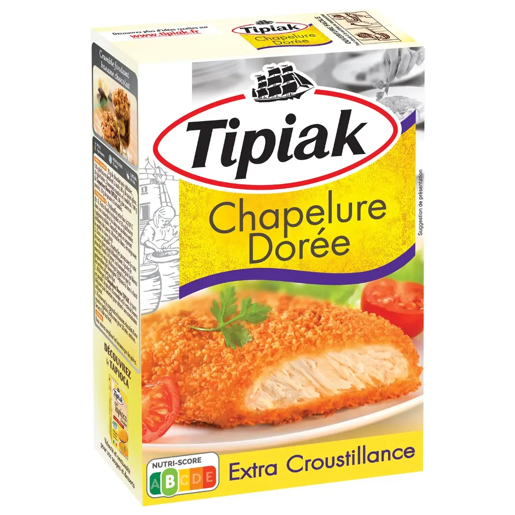 TIPIAK GOLDEN BREADCRUMBS 250G TIPIAK CHAPELURE DOREE