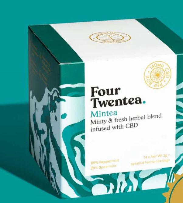 FOUR TWENTEA MINTEA CBD TEA - FOUR TWENTEA MINTEA THE CBD