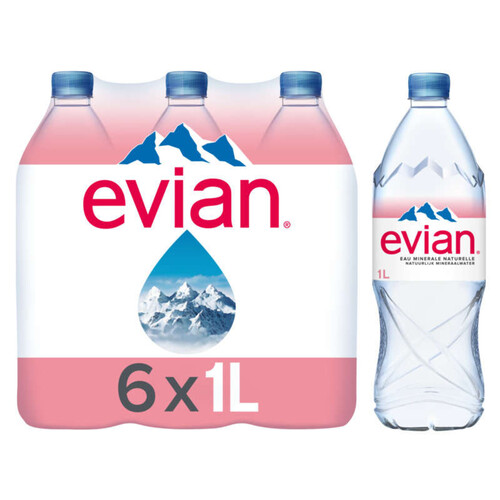 EVIAN 1L X 6 BOTTLES