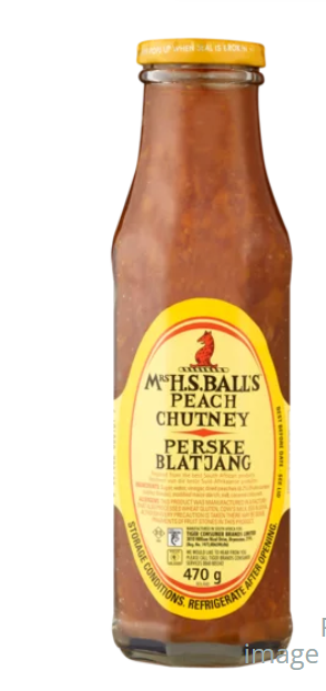 MRS BALLS PEACH CHUTNEY 470G