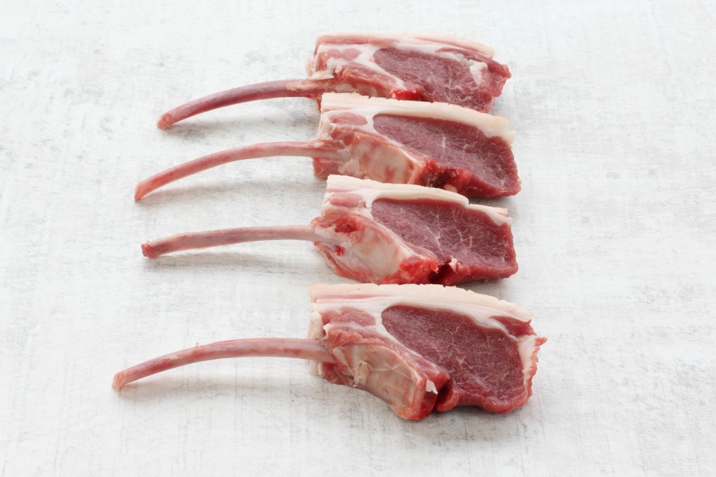 LAMB CHOPS SLICED - FRENCH TRIMMED -COTELETTE D'AGNEAU - FRANCAIS GARNI