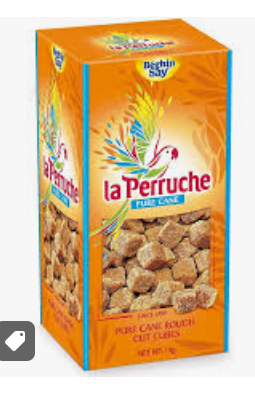 BROWN SUGAR CUBES LA PERRUCHE 1KG