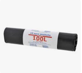 BIN BAGS HANDY BAG -100L X 10 SACS POUBELLE HANDY BAG - 100L X 10