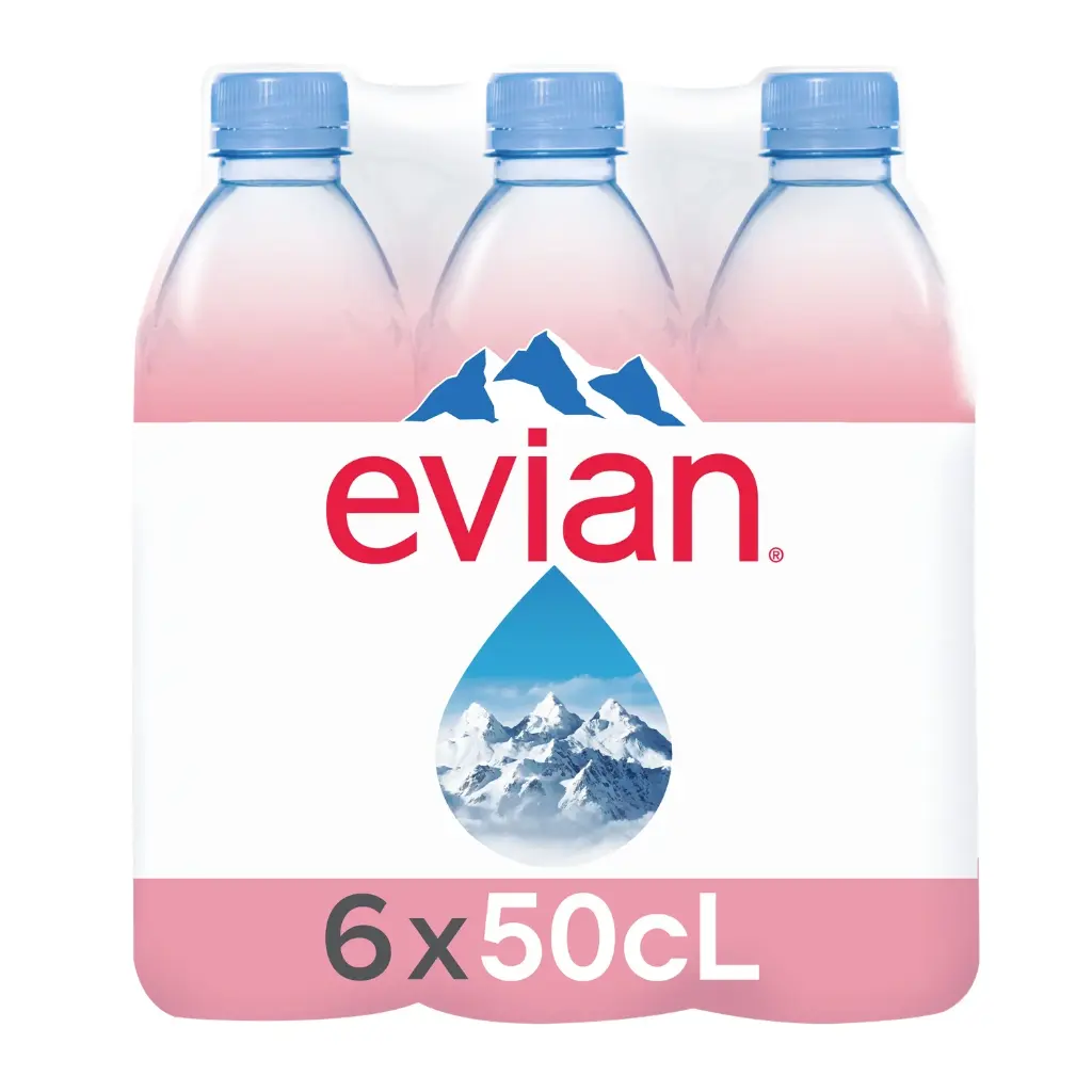 EVIAN WATER - 50CL X 6 EAU EVIAN - 50CL X 6
