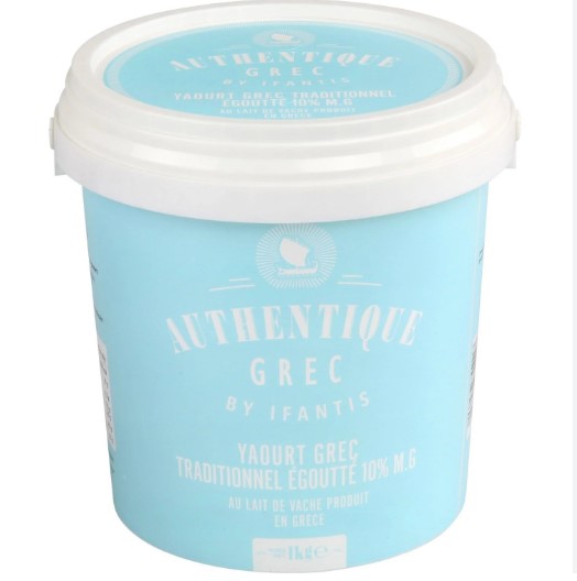 GREEK YOGHURT 10% 1KG - YAOURT GREC 10%  1KG