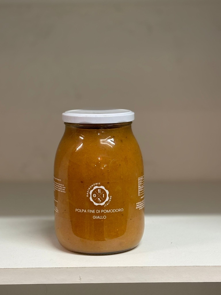 YELLOW TOMATO CHOPPED 1KG - PULPE DE TOMATE JAUNE 1KG